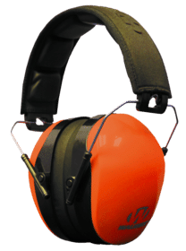 Walker constructs these passive earmuffs with blaze orange ear cups and a comfortable black headband with a sound dampening composite housing.